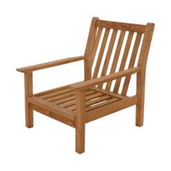 Teak Loungestoel teak met kussen