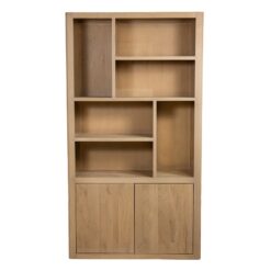 Tenna Boekenkast XL naturel mangohout 120cm