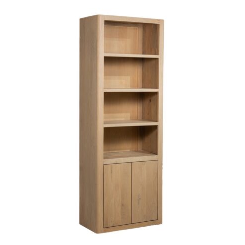 Tenna Boekenkast naturel mangohout 80cm