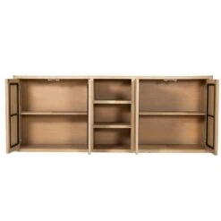 Tenna Dressoir naturel mangohout 220cm