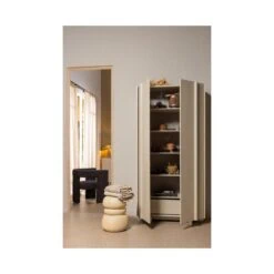 Tiwa Fauteuil Boucle Donkergrijs