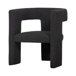 Tiwa Fauteuil Boucle Donkergrijs