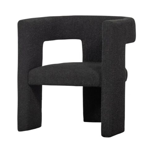 Tiwa Fauteuil Boucle Donkergrijs