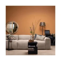 Toma Bijzettafel Mangohout Zwart 40cm