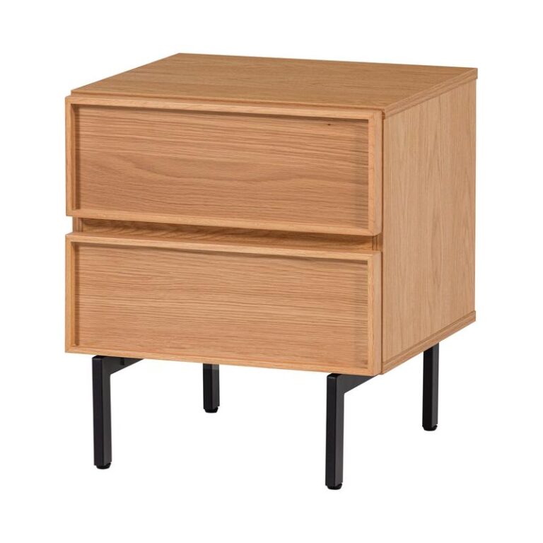 Tours Nachtkastje Melamine/MDF Naturel 45cm