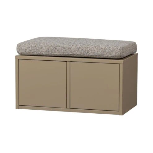 Turner Lage kast Grenen Mud met Zitkussen 80cm