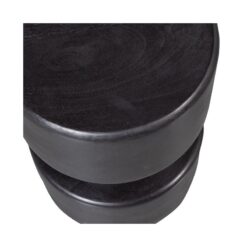 Tuve Bijzettafel rond Zwart 30cm