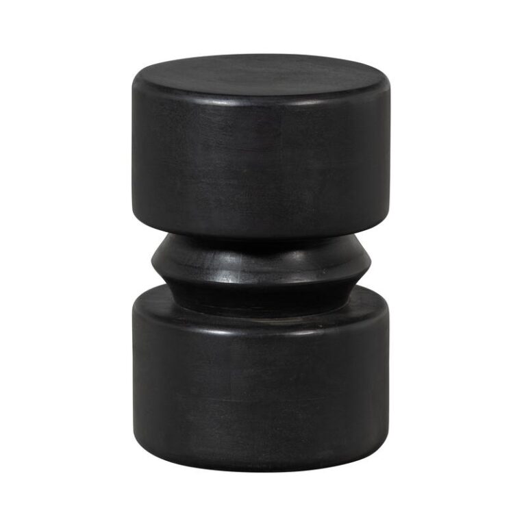 Tuve Bijzettafel rond Zwart 30cm