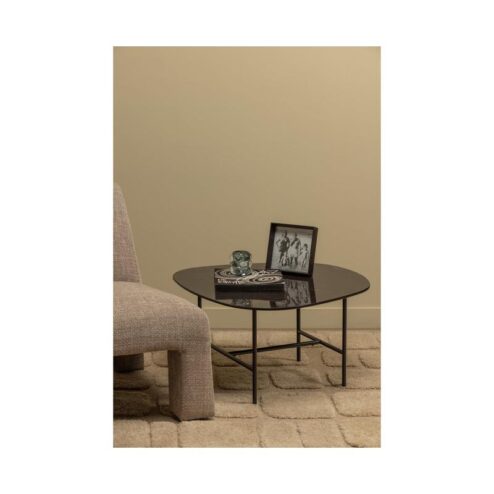 Vajen Salontafel organisch Zwart Marmerlook 70cm