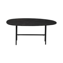 Vajen Salontafel organisch Zwart Marmerlook 80cm
