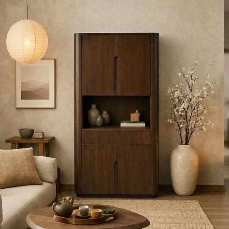 Vakkenkast Yama walnoot | 90cm