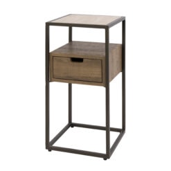 Valentina-XS-Nachtkastje-1-lade-Keramiek-Travertin-64cm-8