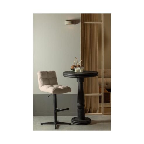 Vinny Draaibare Barstoel Boucle Zand