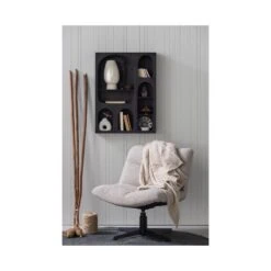 Vinny Draaifauteuil Boucle Zand