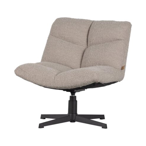Vinny Draaifauteuil Boucle Zand