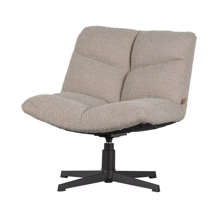 Vinny Draaifauteuil Boucle Zand