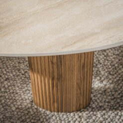 Vittoria Salontafel Aperto Set van 2 keramiek Travertin 102cm