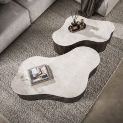 Vittoria Salontafel Grande Set van 2 keramiek Bruin 135cm