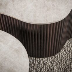 Vittoria Salontafel Grande Set van 2 keramiek Bruin 135cm