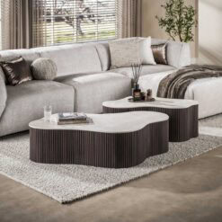 Vittoria Salontafel Grande Set van 2 keramiek Bruin 135cm