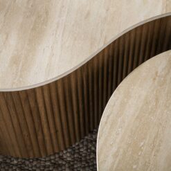 Vittoria Salontafel Grande Set van 2 keramiek Travertin 135cm