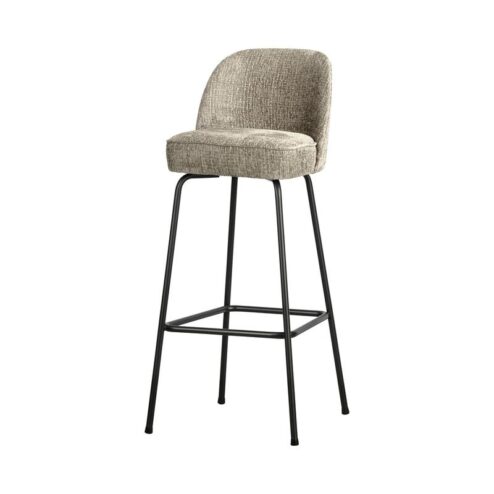 Vogue Barstoel Hoog Structure Velvet Wheatfield