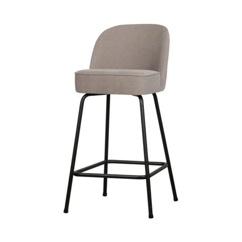 Vogue Barstoel Laag Geweven Stof Zand