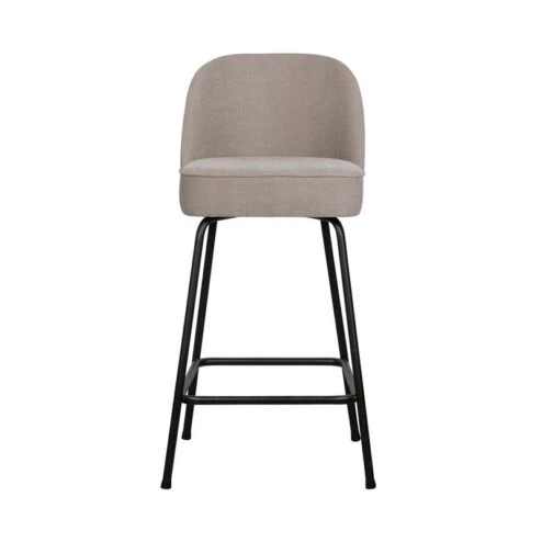 Vogue Barstoel Laag Geweven Stof Zand