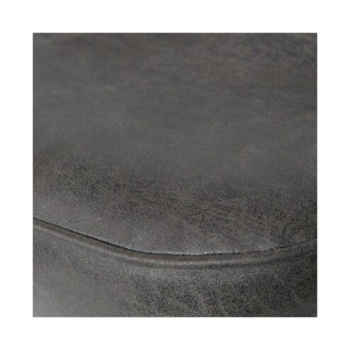 Vogue Barstoel Laag Leer Zwart