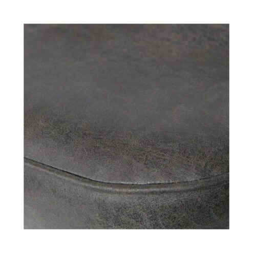 Vogue Barstoel Laag Leer Zwart