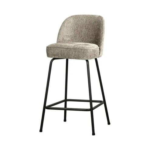 Vogue Barstoel Laag Structure Velvet Wheatfield