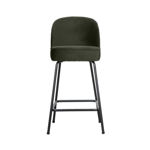 Vogue Barstoel Laag Velvet Donkergroen