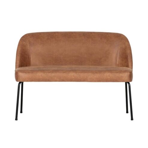 Vogue Eetkamerbank Ecoleer Cognac 120cm