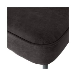 Vogue Eetkamerbank Ecoleer Zwart 120cm