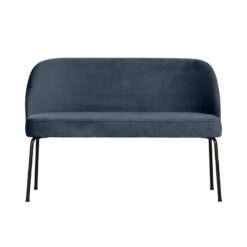 Vogue Eetkamerbank Velvet Blauw 120cm