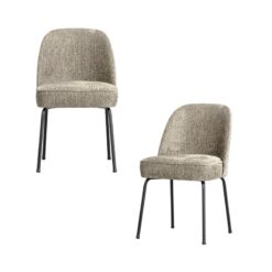 Vogue Eetkamerstoel Structure Velvet Wheatfield