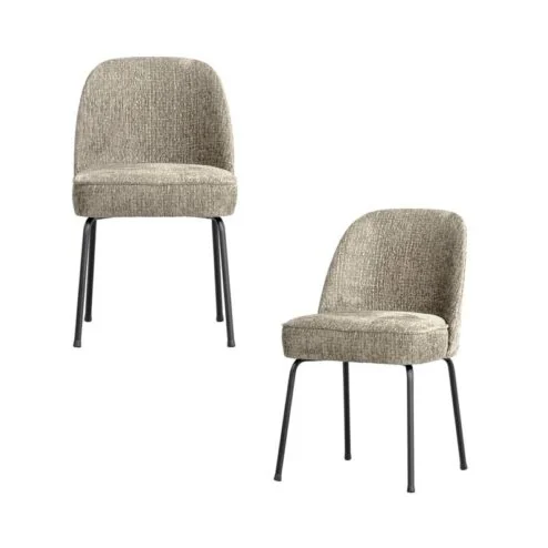 Vogue Eetkamerstoel Structure Velvet Wheatfield