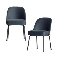 Vogue Eetkamerstoel Velvet Blauw