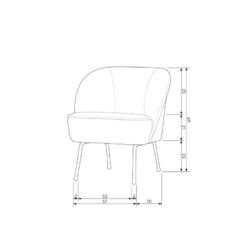 Vogue Fauteuil Velvet Donkergroen (1)