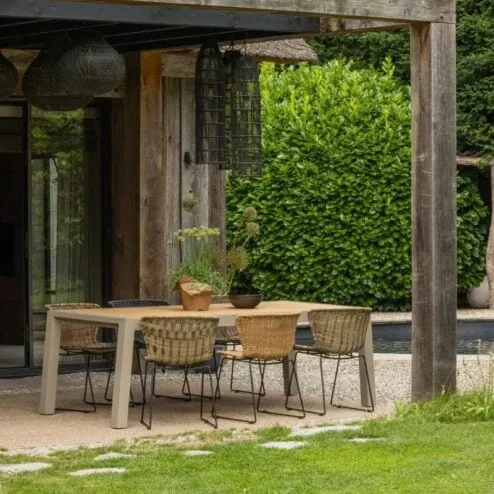 Wings Tuinstoel Touw Naturel Set van 2