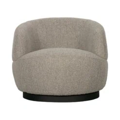 Woolly Draaifauteuil Boucle Naturel Melange