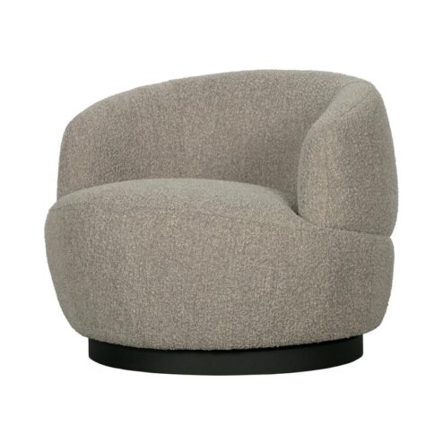 Woolly Draaifauteuil Boucle Naturel Melange