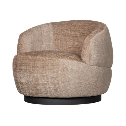 Woolly Draaifauteuil Chenille Zand