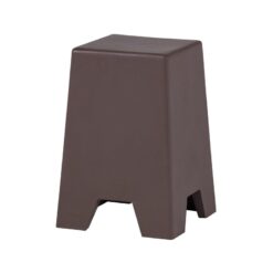Zina Bijzettafel Hoog Cement Bruin 36cm