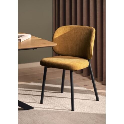 Zoey Eetkamerstoel mosterd