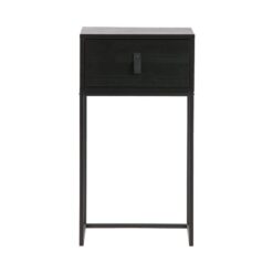 Zola Nachtkastje met Lade Zwart 40cm