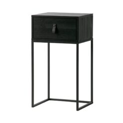 Zola Nachtkastje met Lade Zwart 40cm