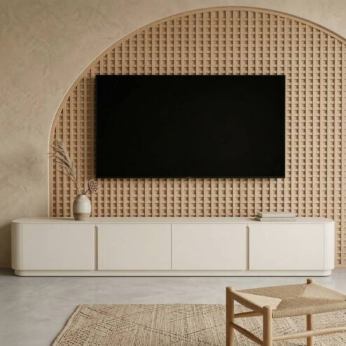 Tv meubel Yama zand staand | 195cm