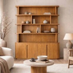 Yama boekenkast naturel 165